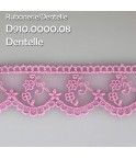 Mercerie - Dentelle tulle 30mm rose