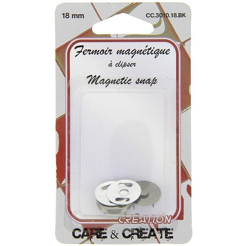 Mercerie - Fermoir magnétique attache parisienne NOIR