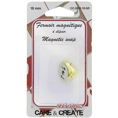 Mercerie - Fermoir magnétique attache parisienne OR