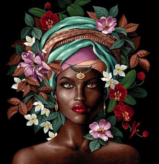 Carré - African flowers