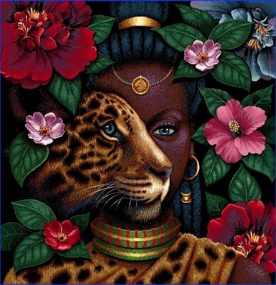 Carré - Africaine leopard