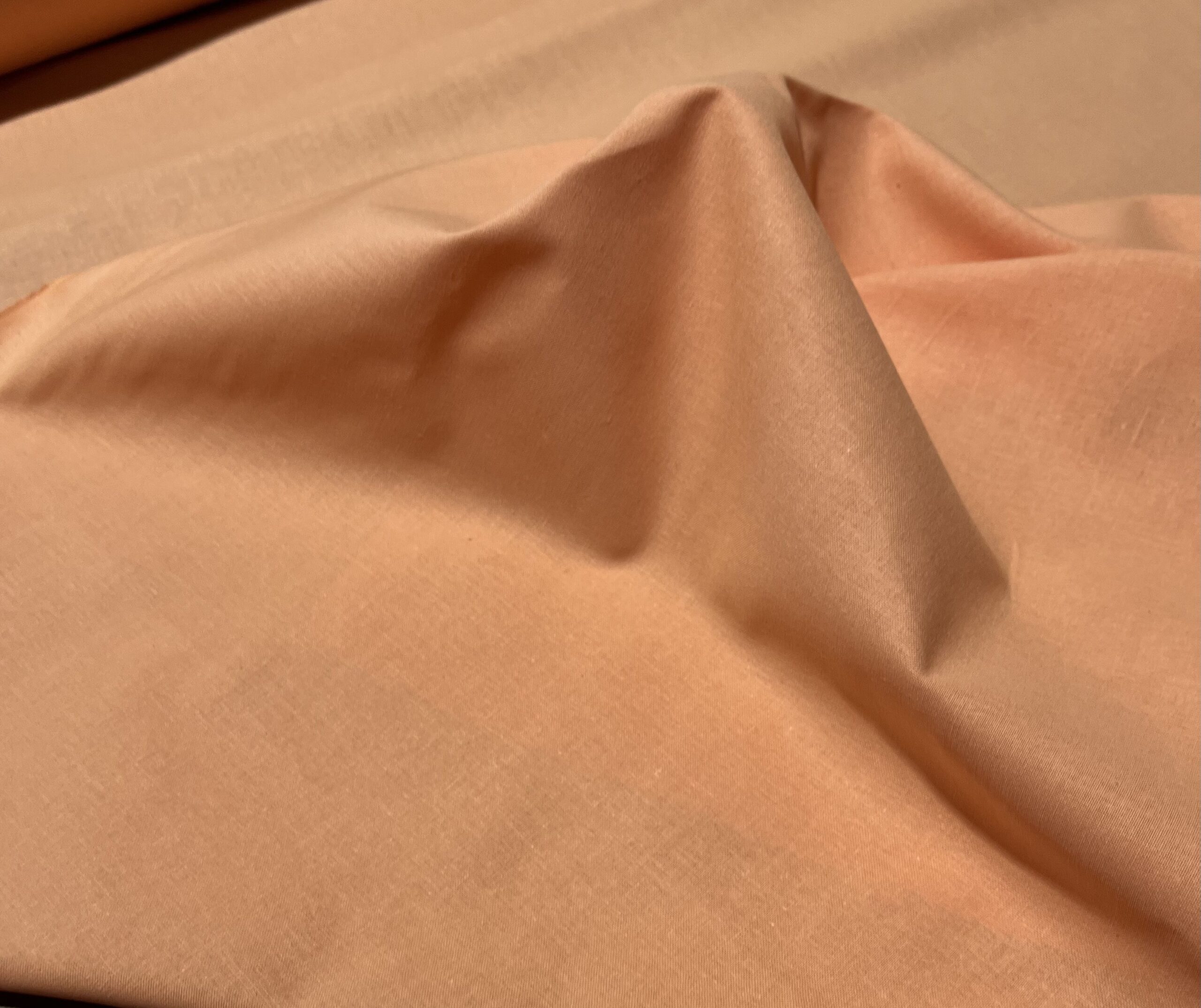 Coton uni Pêche