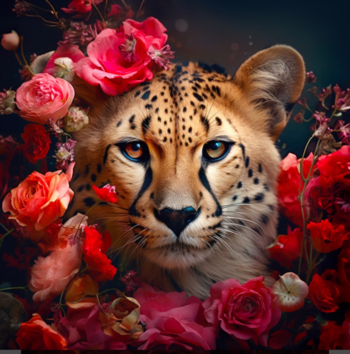 Carré velours- jaguar