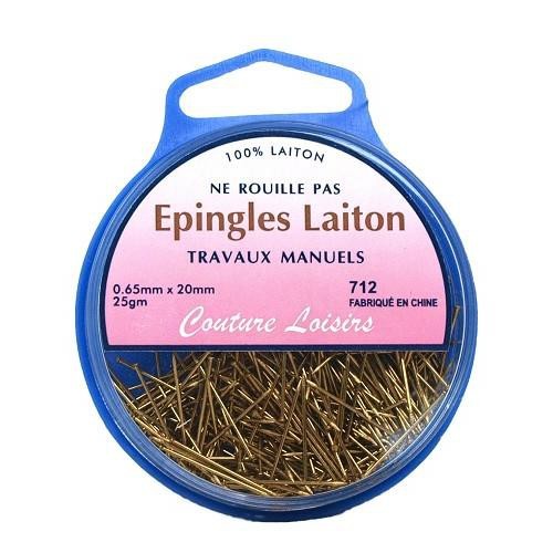 Mercerie - Épingles laiton