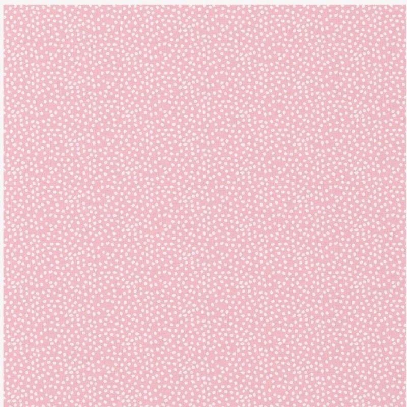 Coton150- Pois fond rose
