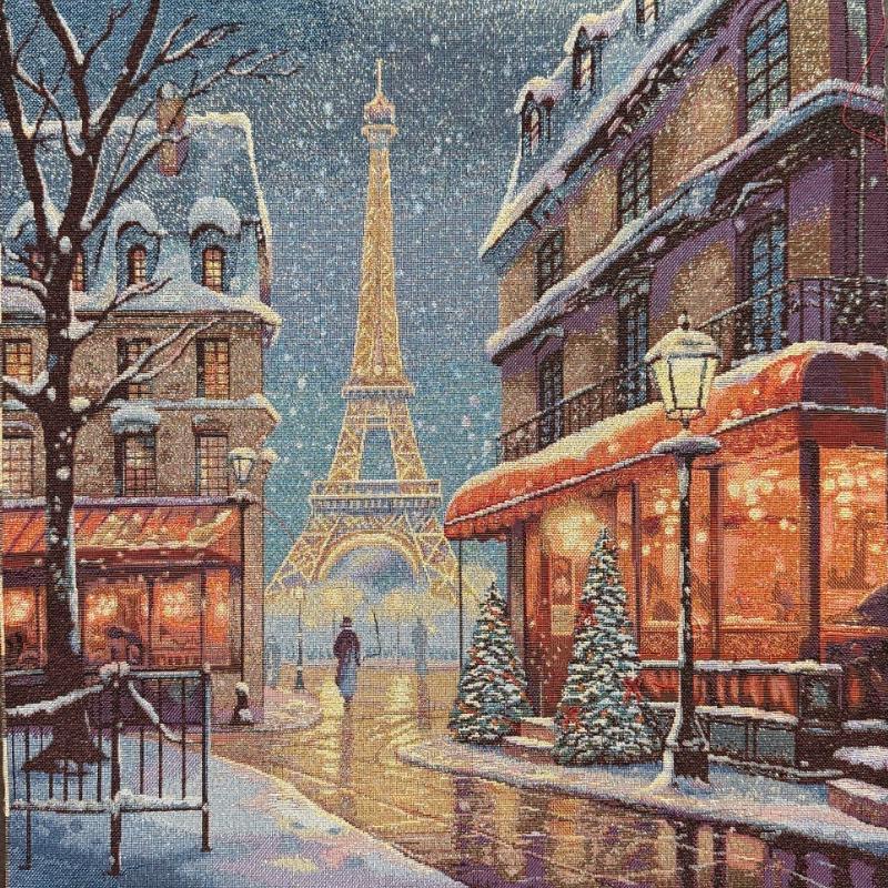 Carré -Tour eiffel rue noel  lurex