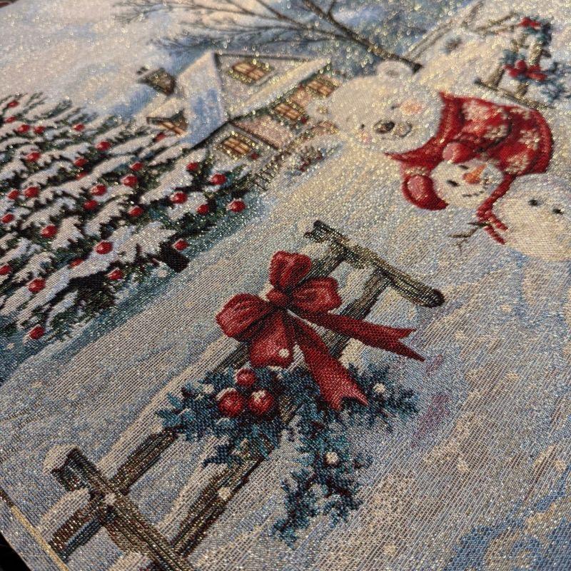 Carré - Ours et bonhomme de neige lurex – Image 2