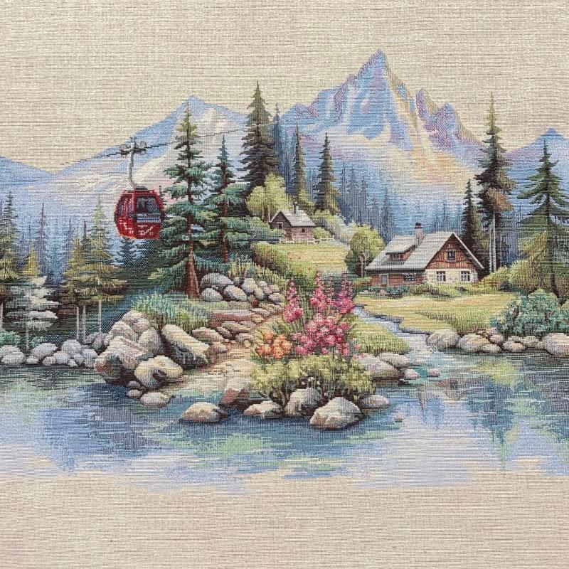 Carré -Paysage montagne