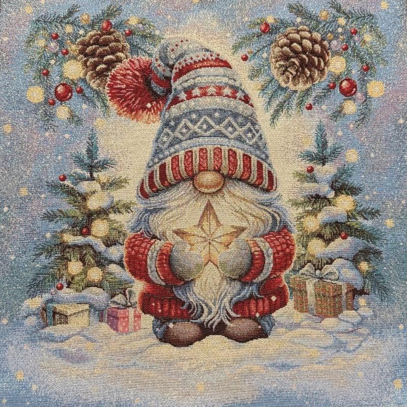 Carré -Lutin etoile lurex