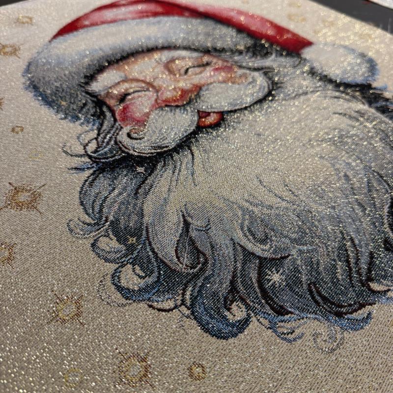 Carré - Tête père noël lurex – Image 2